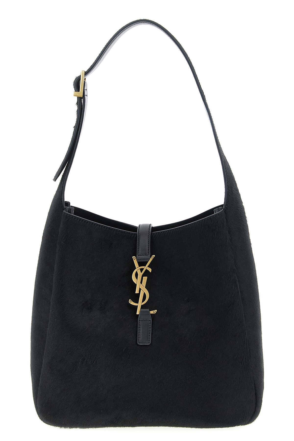 SAINT LAURENT OS small le 5 à 7 shoulder bag in pony-effect leather and smooth leather