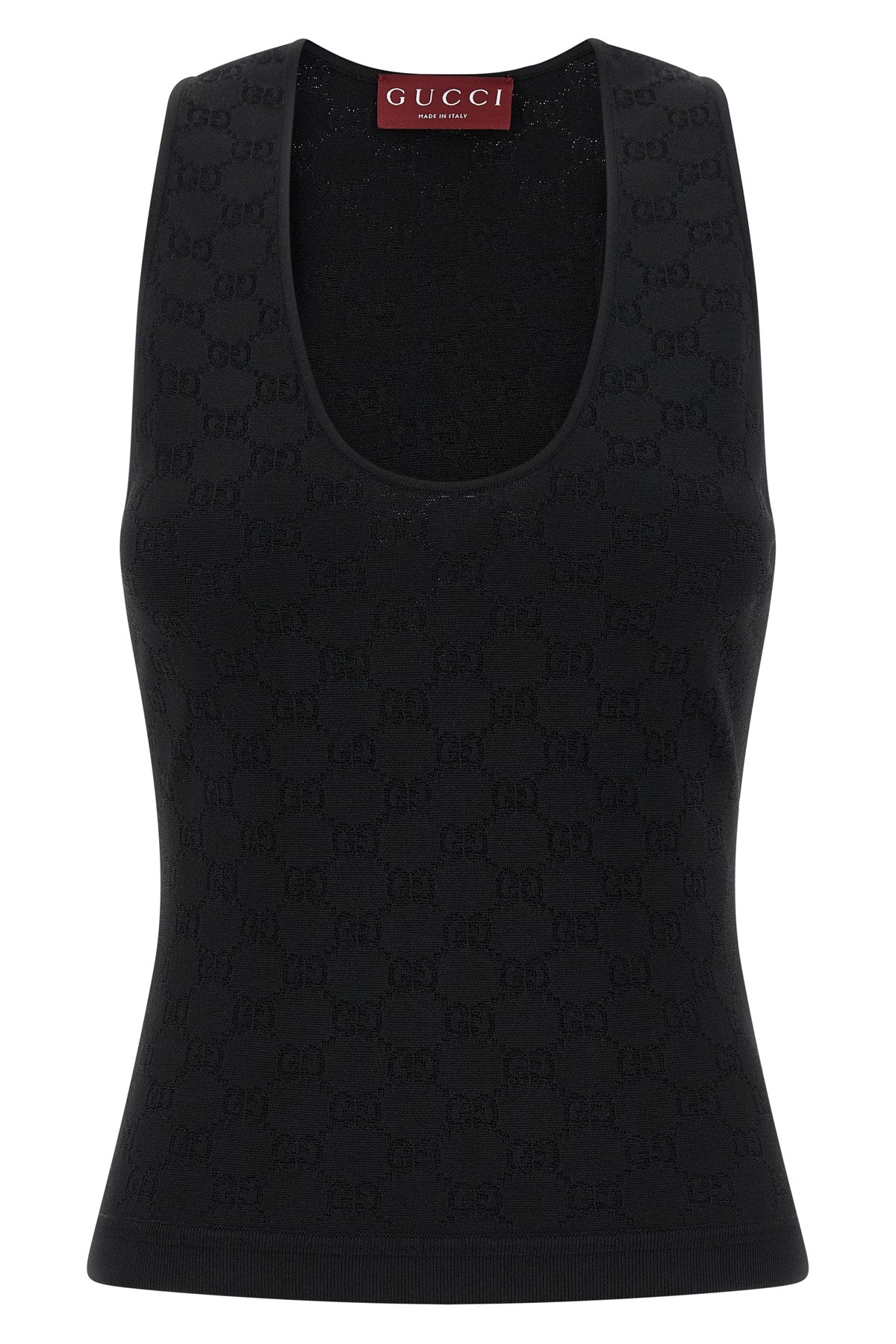 GUCCI S tank top in fine elastic viscose