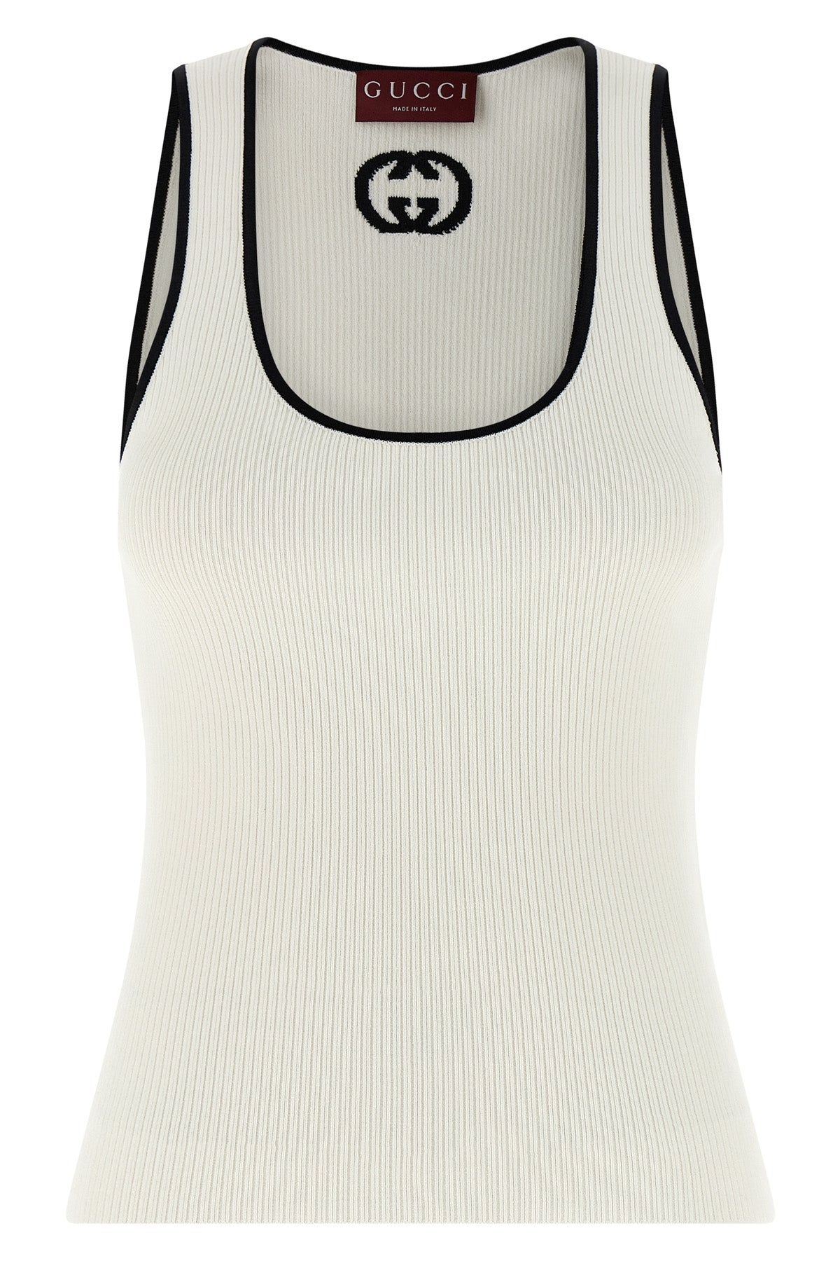 GUCCI S ribbed fine viscose tank top