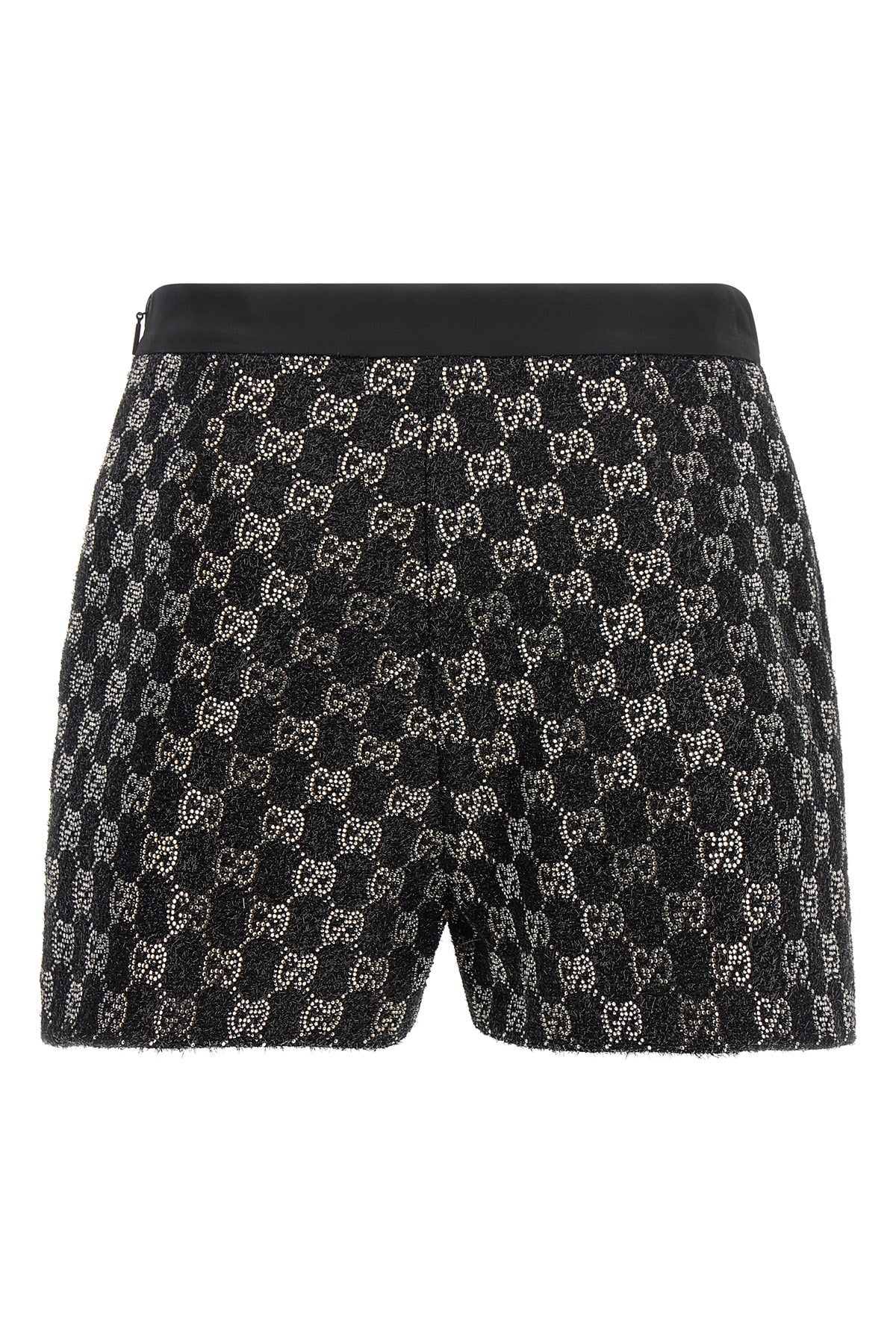 gucci shorts redefine evening elegance through a high-waisted tailored silhouett