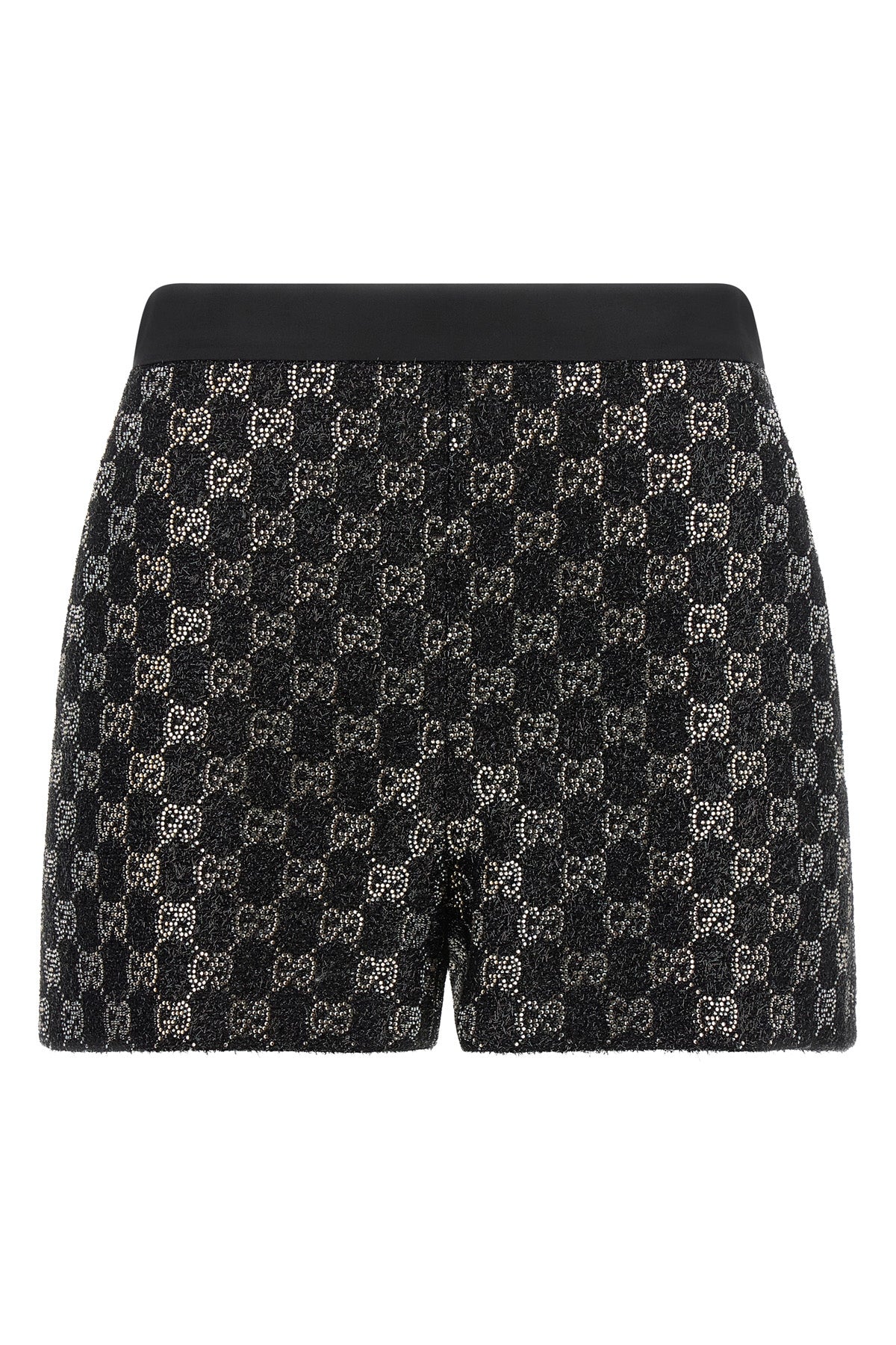gucci shorts redefine evening elegance through a high-waisted tailored silhouett