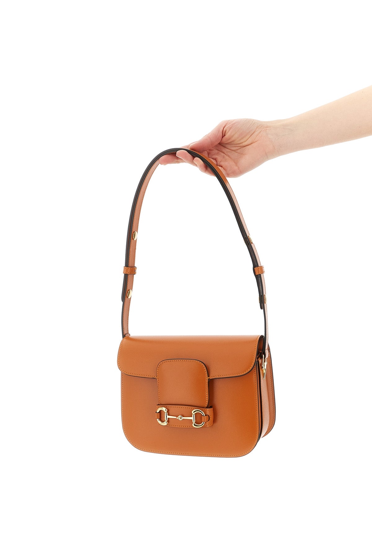 GUCCI OS small gucci horsebit 1955 leather shoulder bag