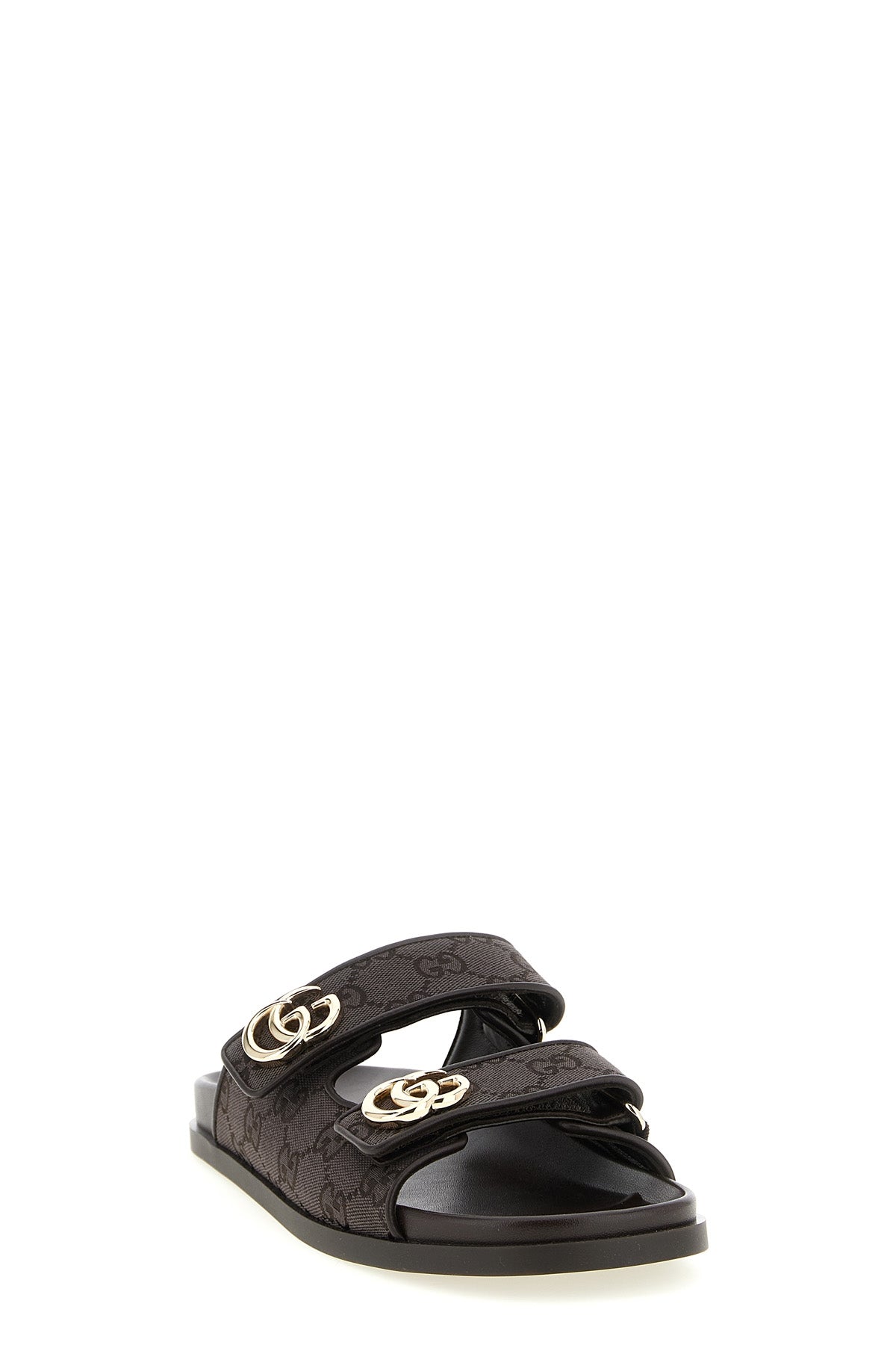 GUCCI 35 doppia g slides in gg fabric