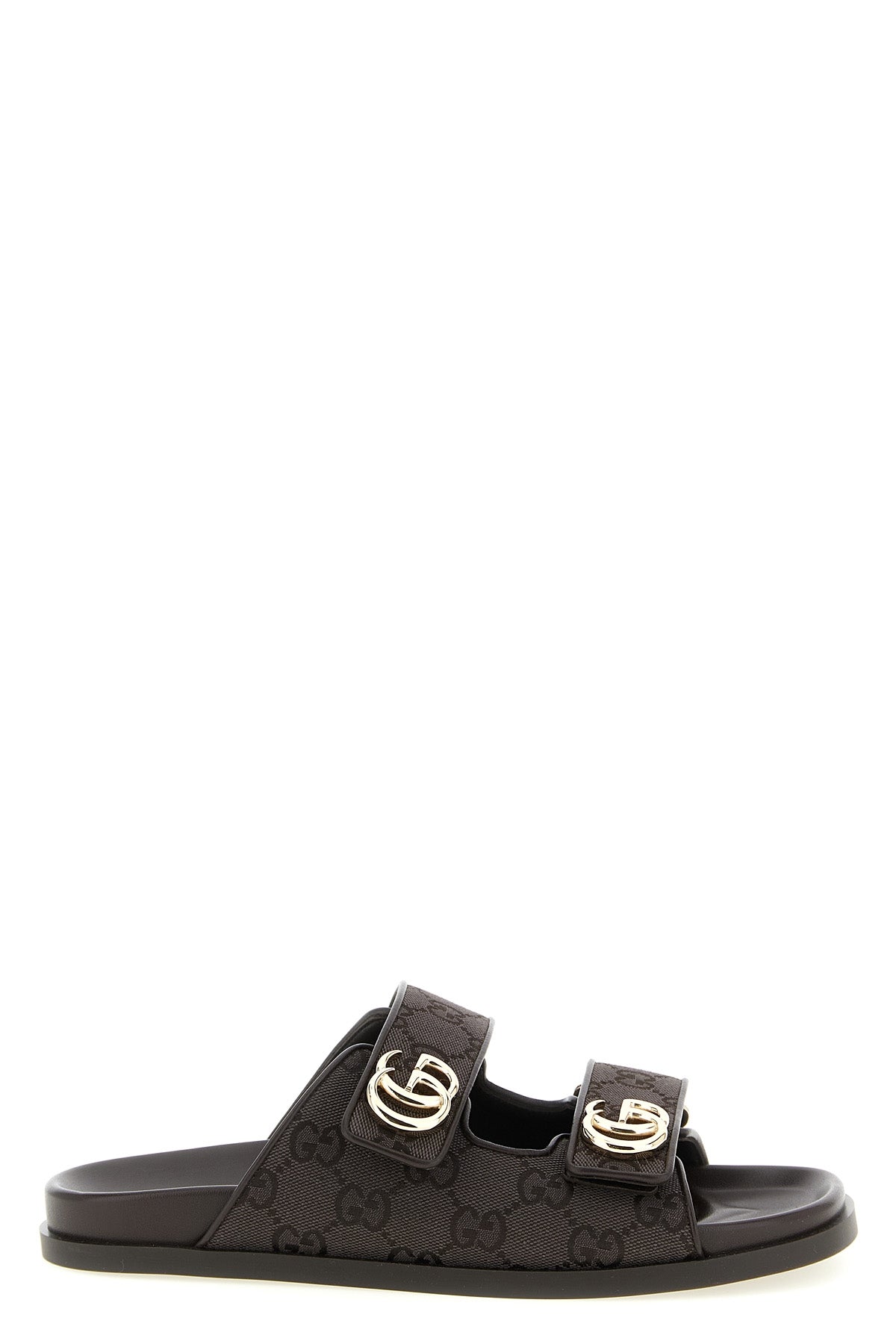 GUCCI 35 doppia g slides in gg fabric