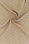 gg print wool and silk shawl