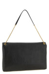 envelope large embossed leather clutch bag