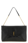 envelope large embossed leather clutch bag
