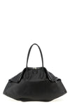 maxi manta shoulder bag in calf leather