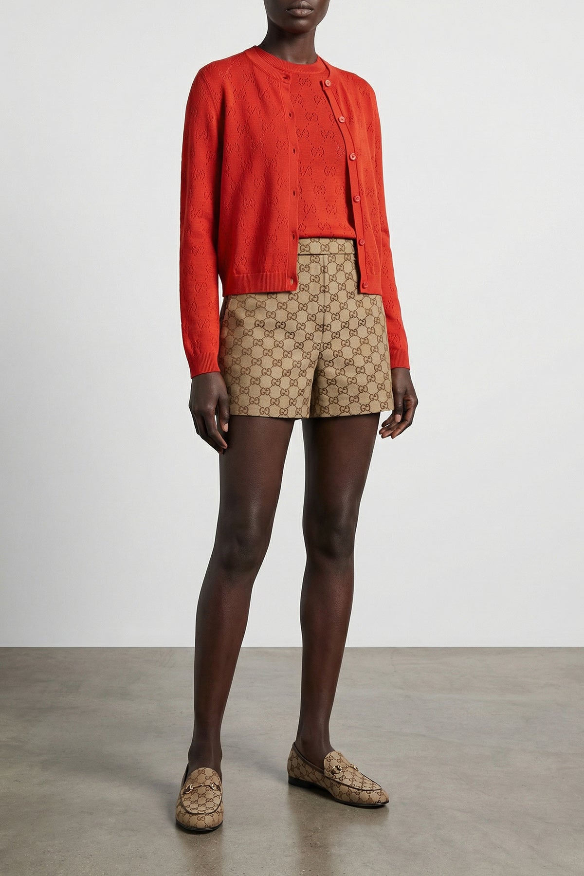 GUCCI S silk and cotton blend cardigan knitted