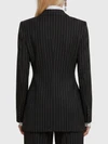 double-breasted chalk stripe jacket