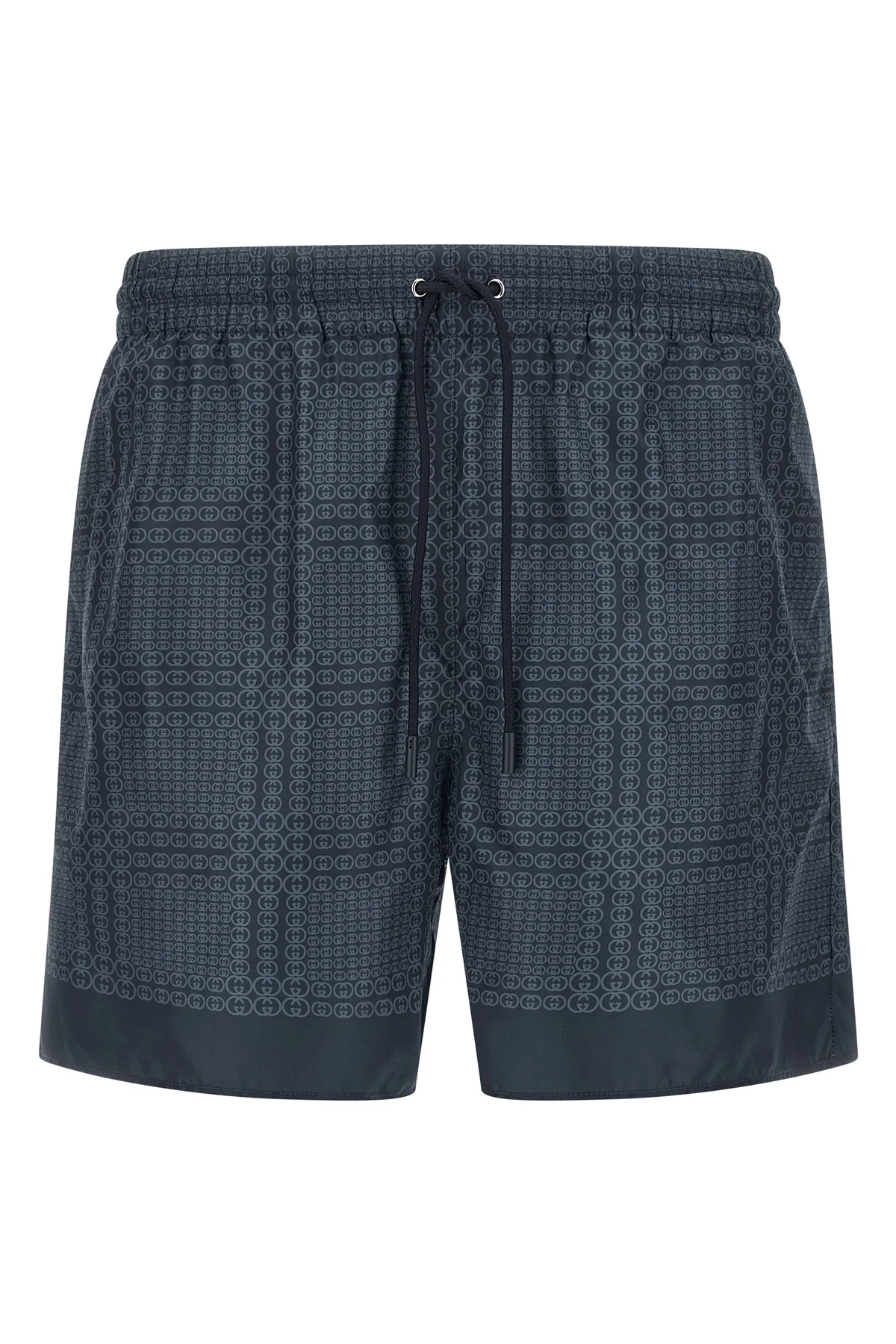 GUCCI 48 all-over gucci incrocio gg print technical poplin swimsuit