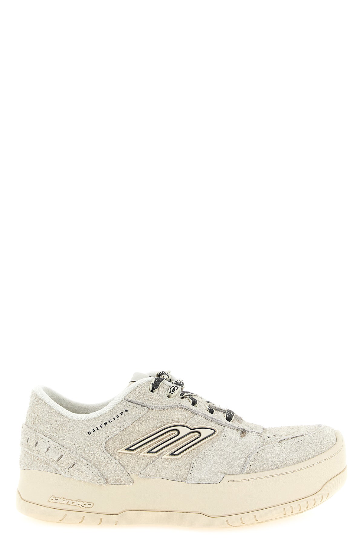 BALENCIAGA 37 hamptons brushed suede cowhide sneakers