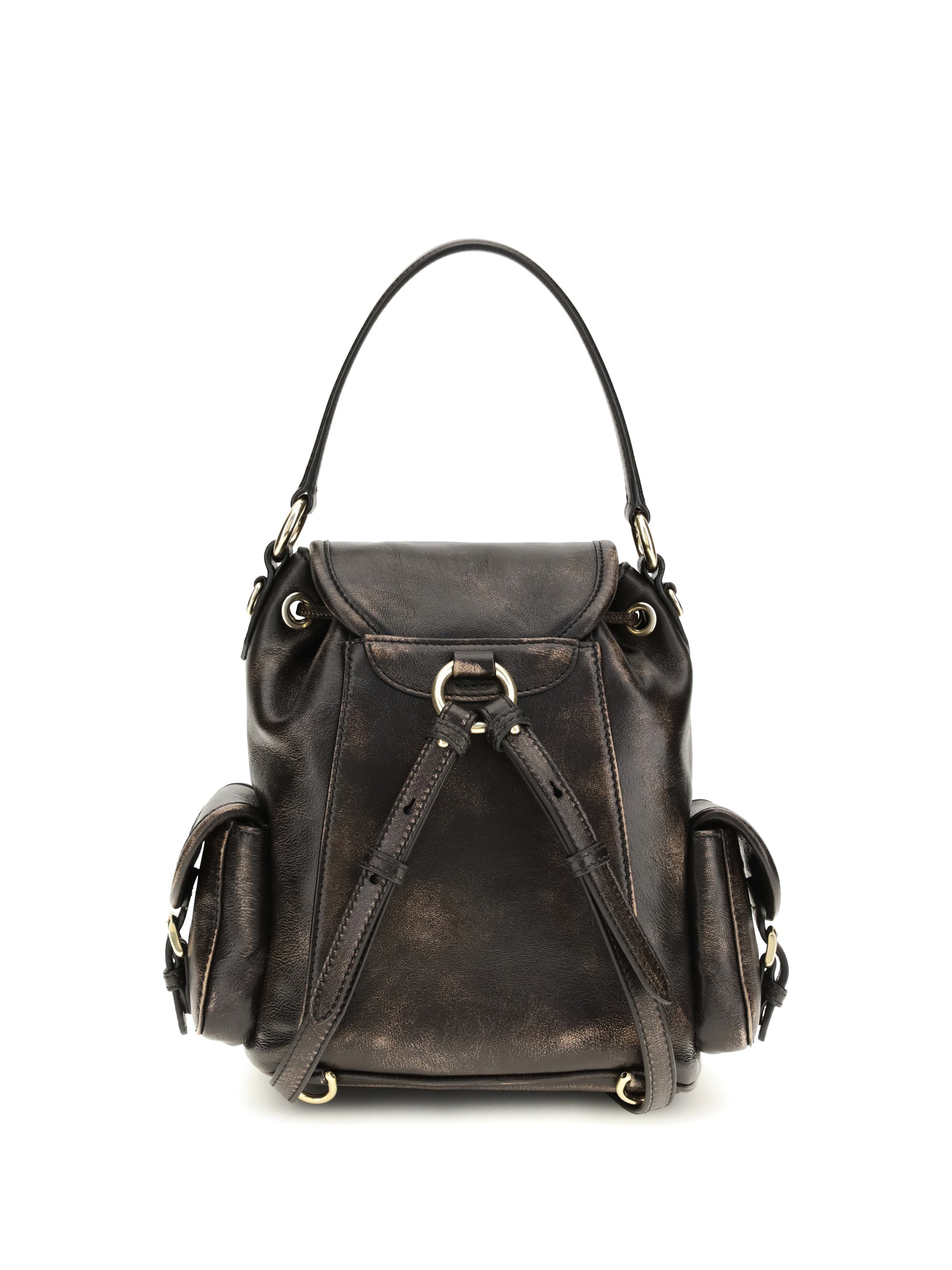 MIU MIU OS medium leather backpack