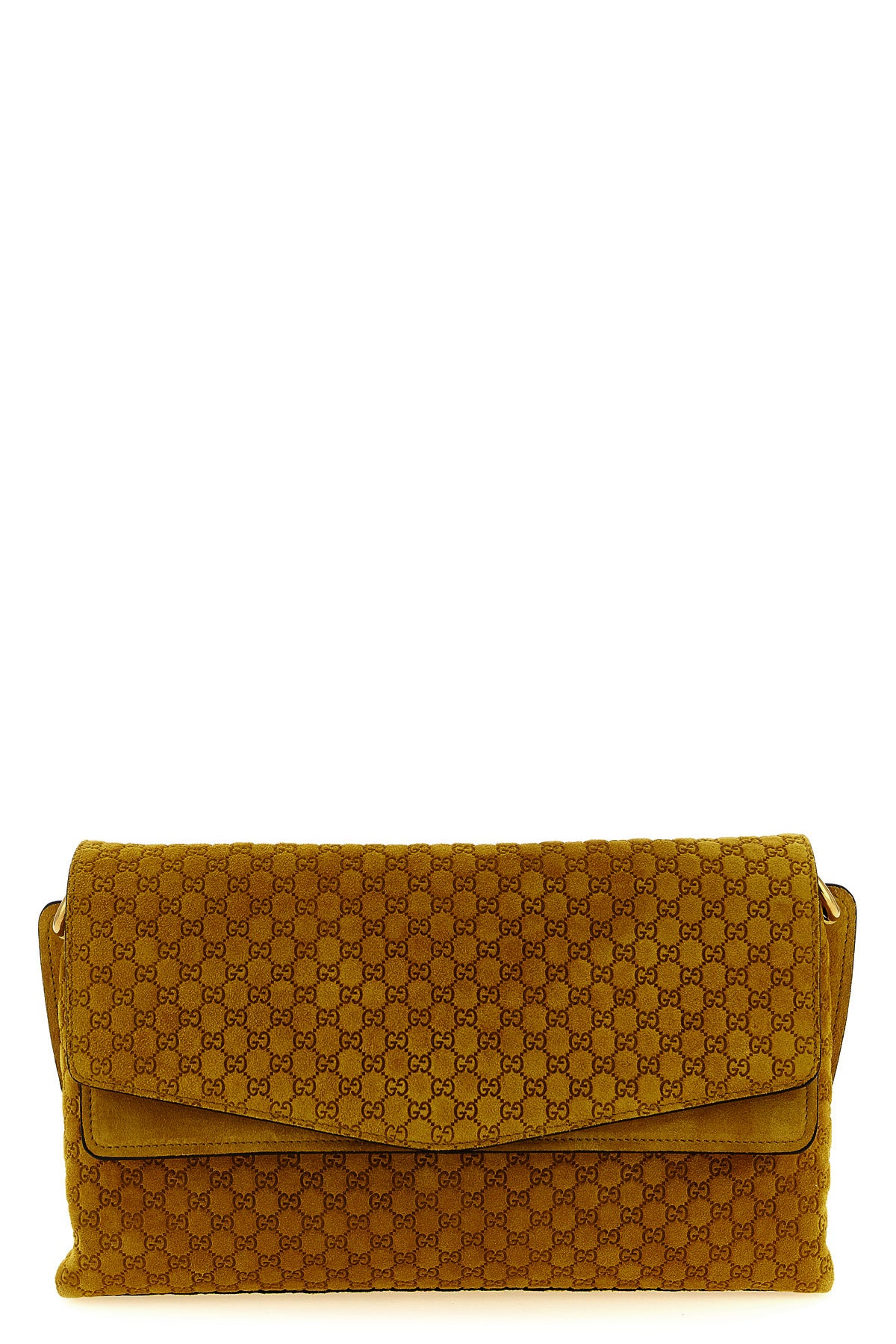 GUCCI OS medium suede shoulder bag