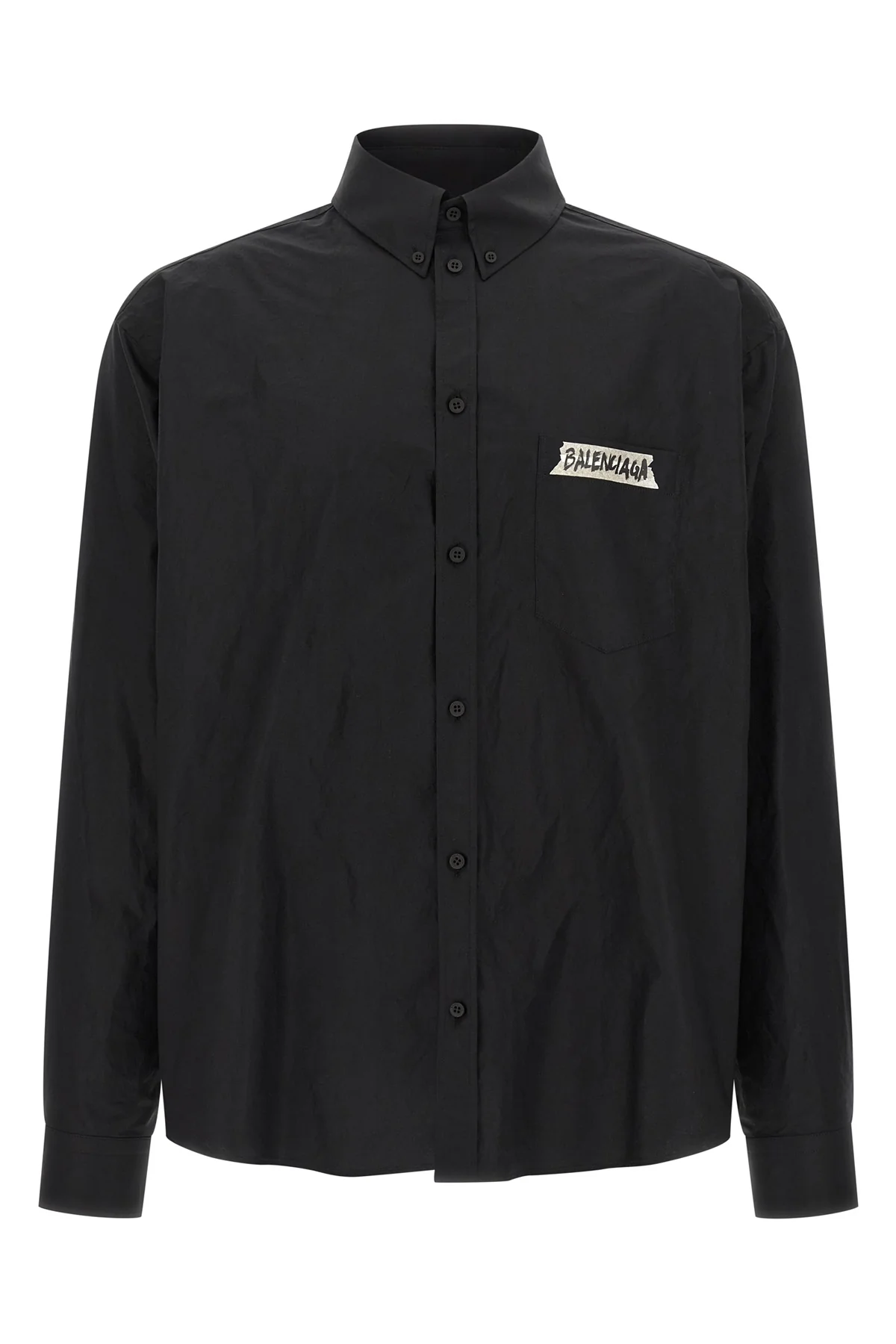 BALENCIAGA 48 button-down cotton poplin shirt
