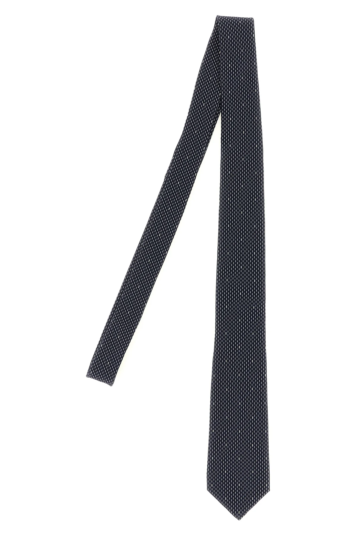 SAINT LAURENT L polka dot silk crêpe tie