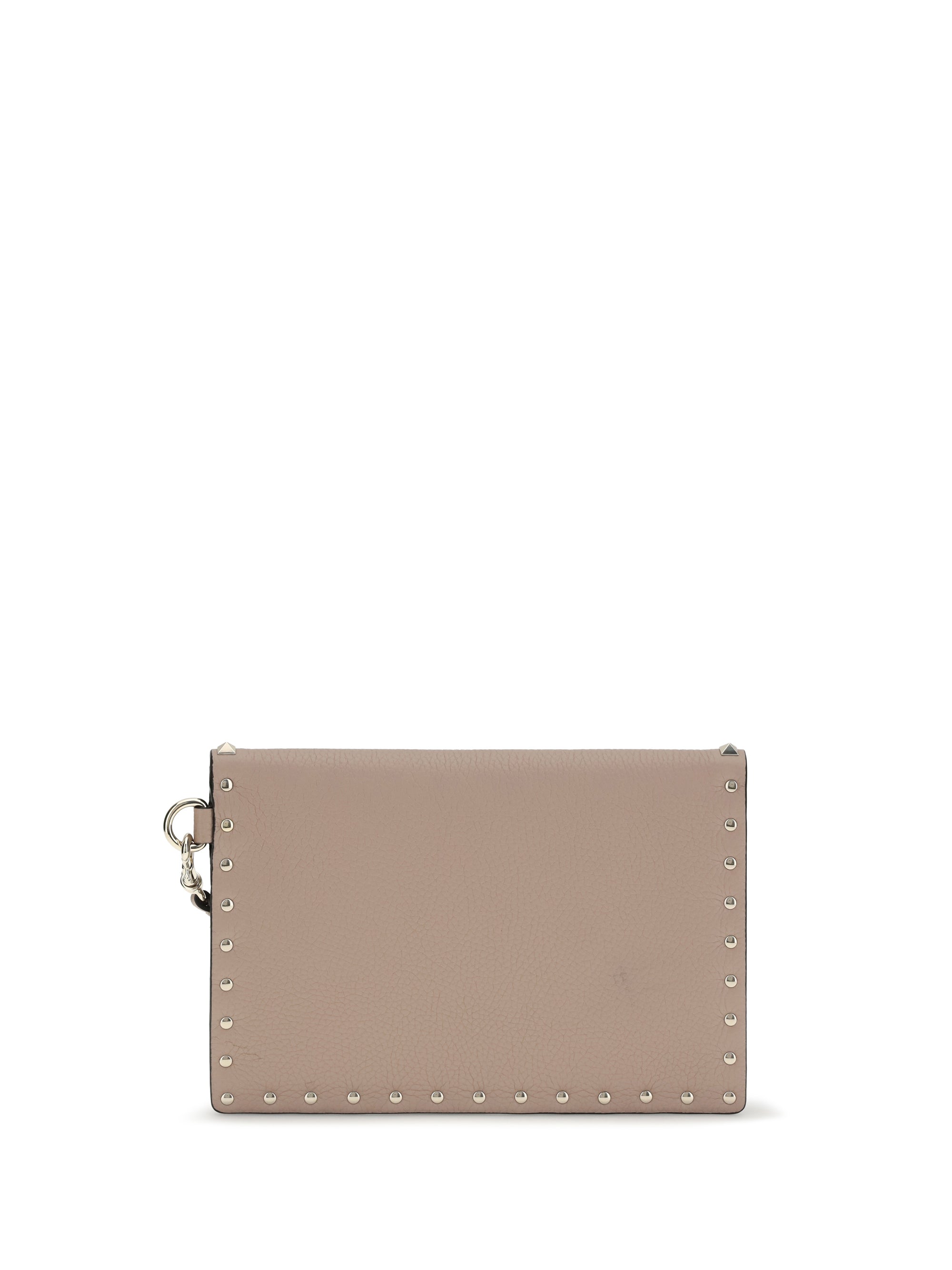 rockstud pouch in leather