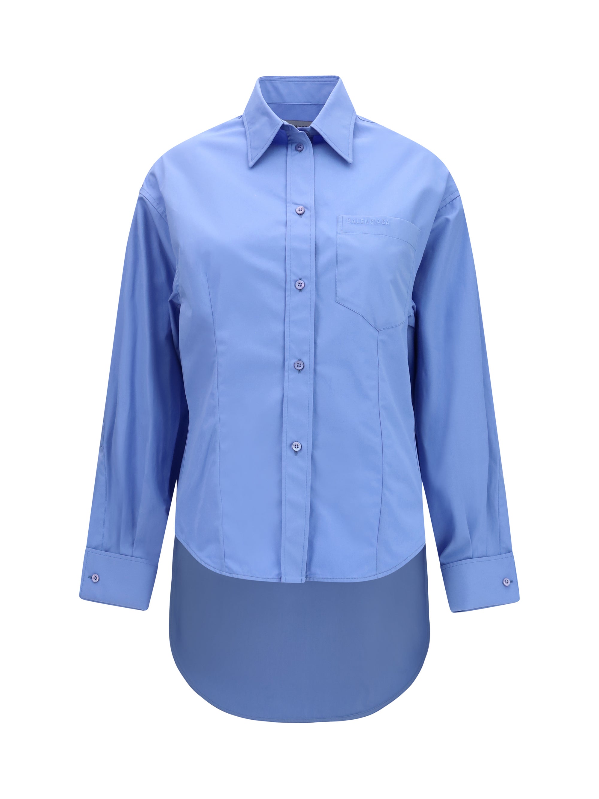 BALENCIAGA 36 asymmetric long-sleeve shirt