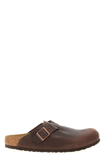 boston used effect leather sabots