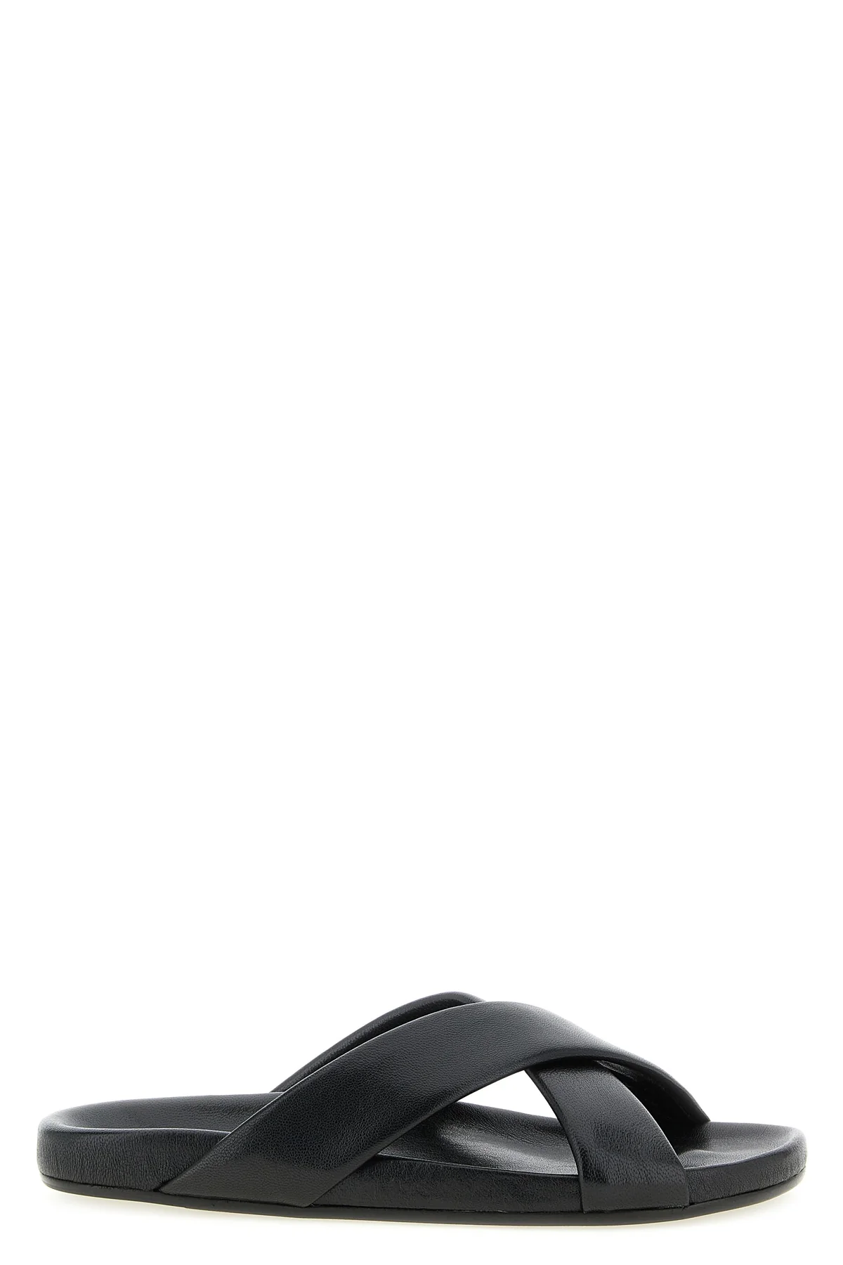 nichols flat sandals in smooth leather