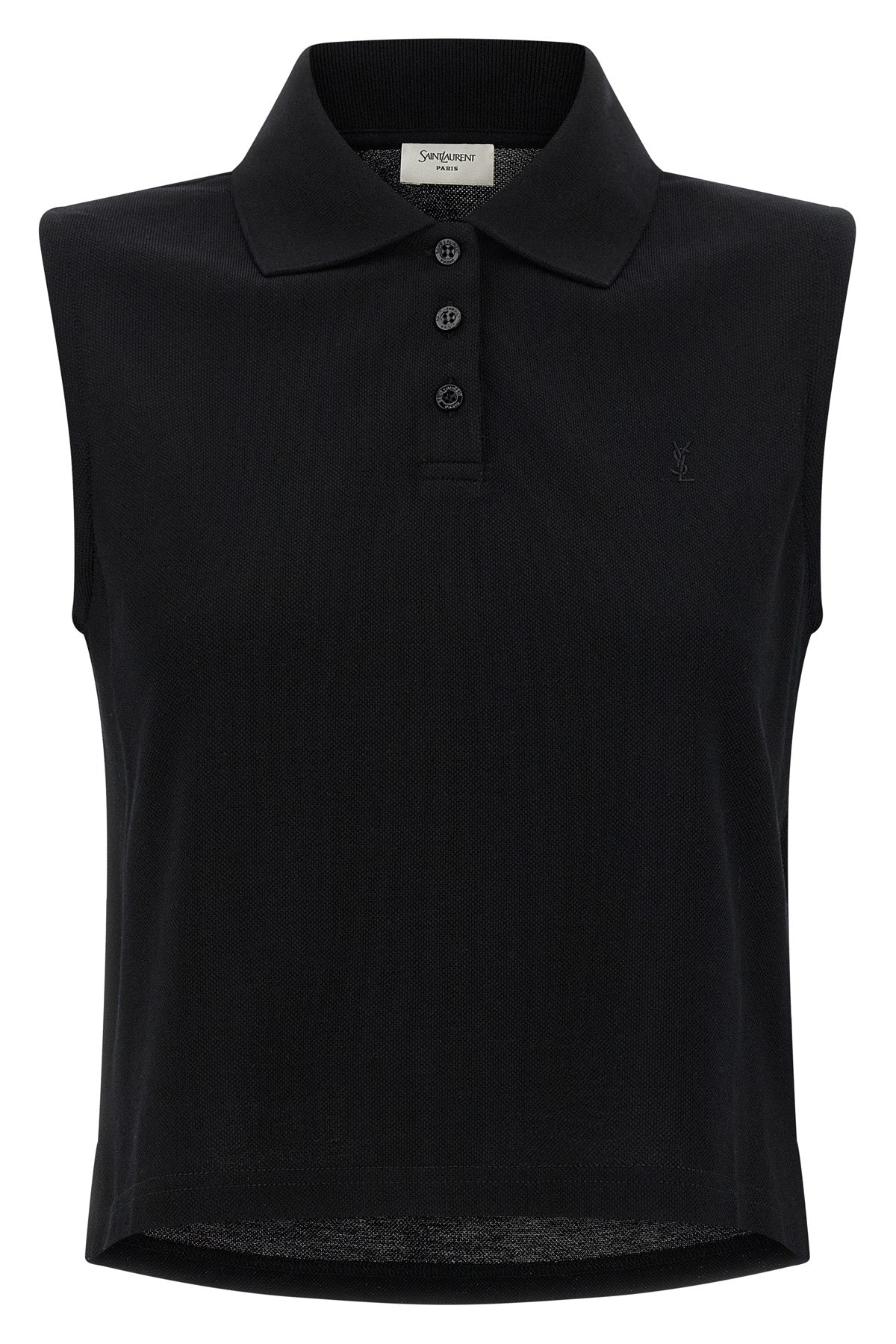 SAINT LAURENT M polo shirt in piqué cotton