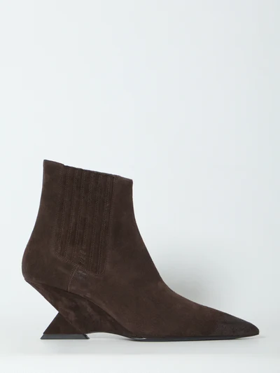 cheope dark brown ankle boots