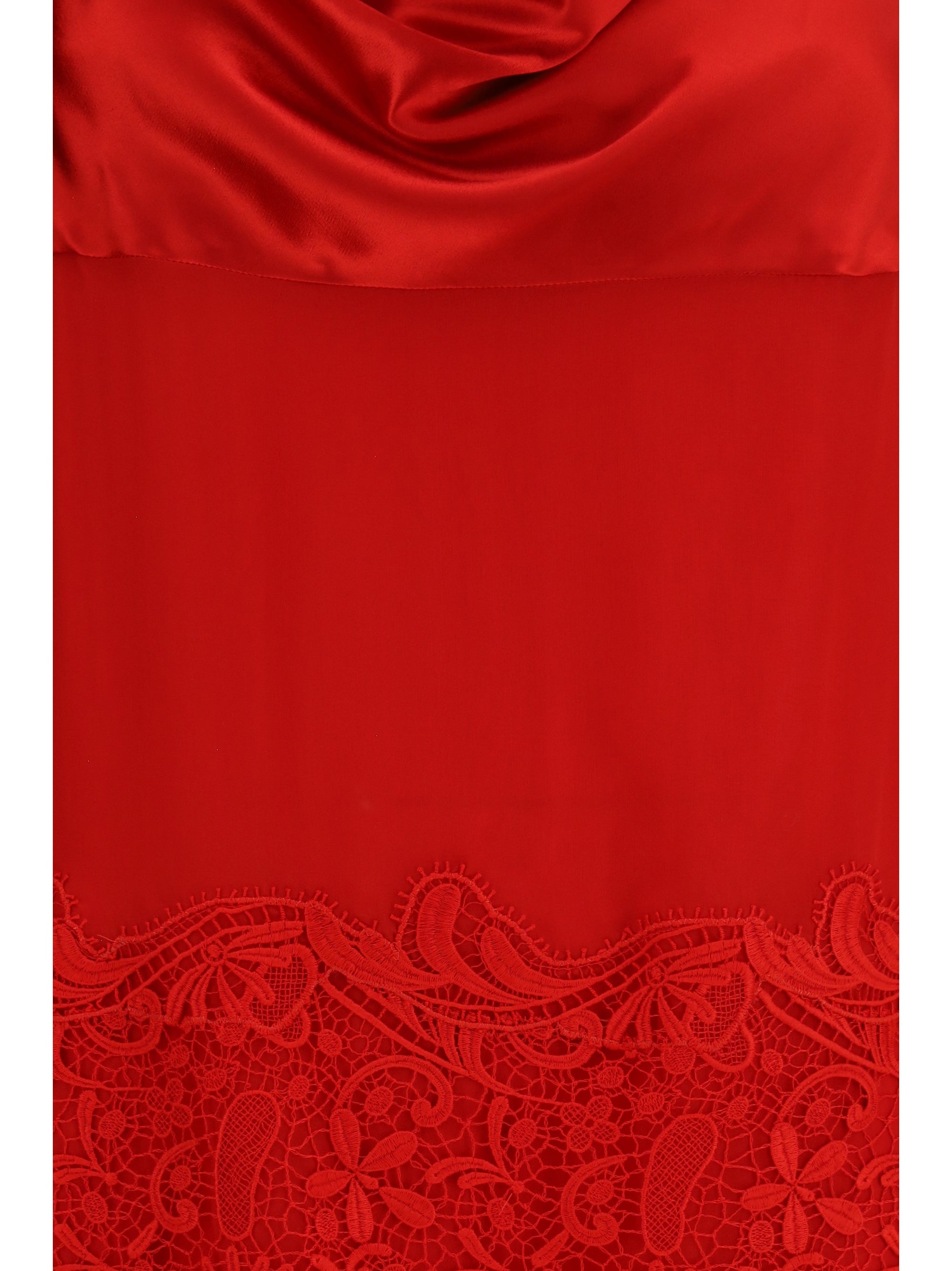draped lace dress