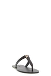babylone leather flat sandals