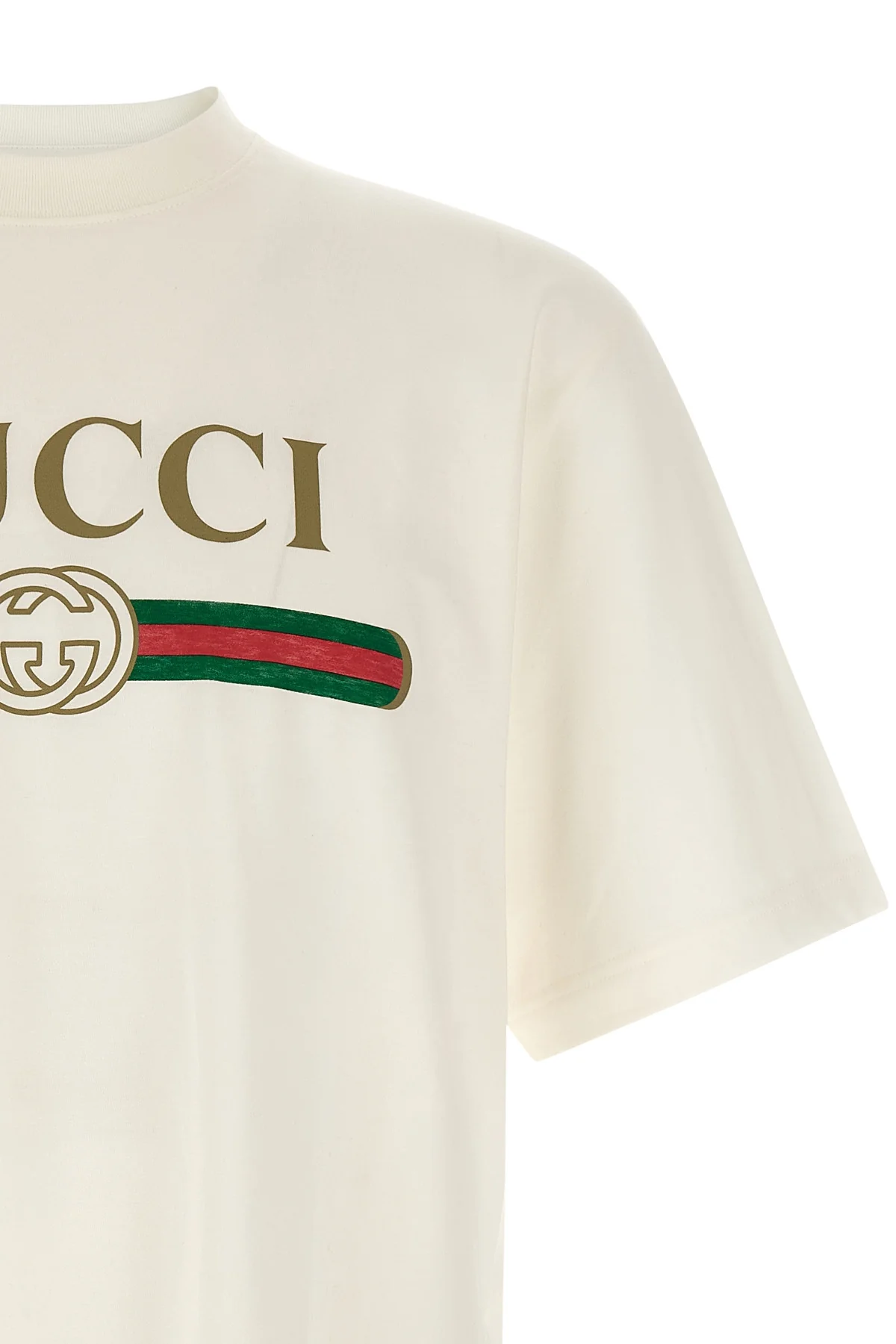 guccis cotton and silk jersey t-shirt features an essential construction enrich