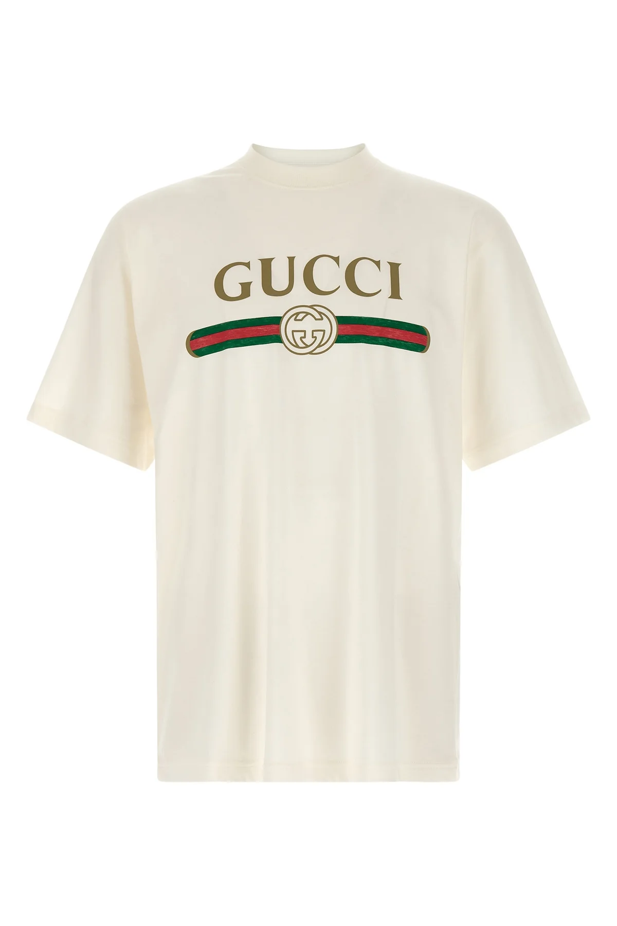 GUCCI M guccis cotton and silk jersey t-shirt features an essential construction enrich