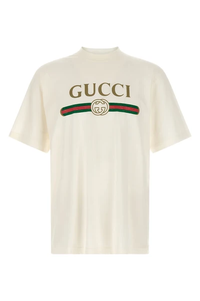 guccis cotton and silk jersey t-shirt features an essential construction enrich