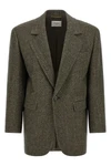 the saint laurent blazer defines the codes of contemporary tailoring through a r