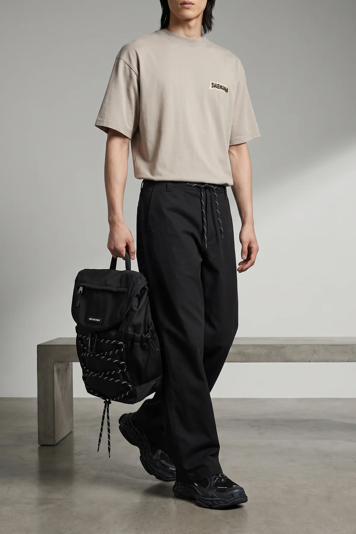 BALENCIAGA OS ripstop tech fabric backpack