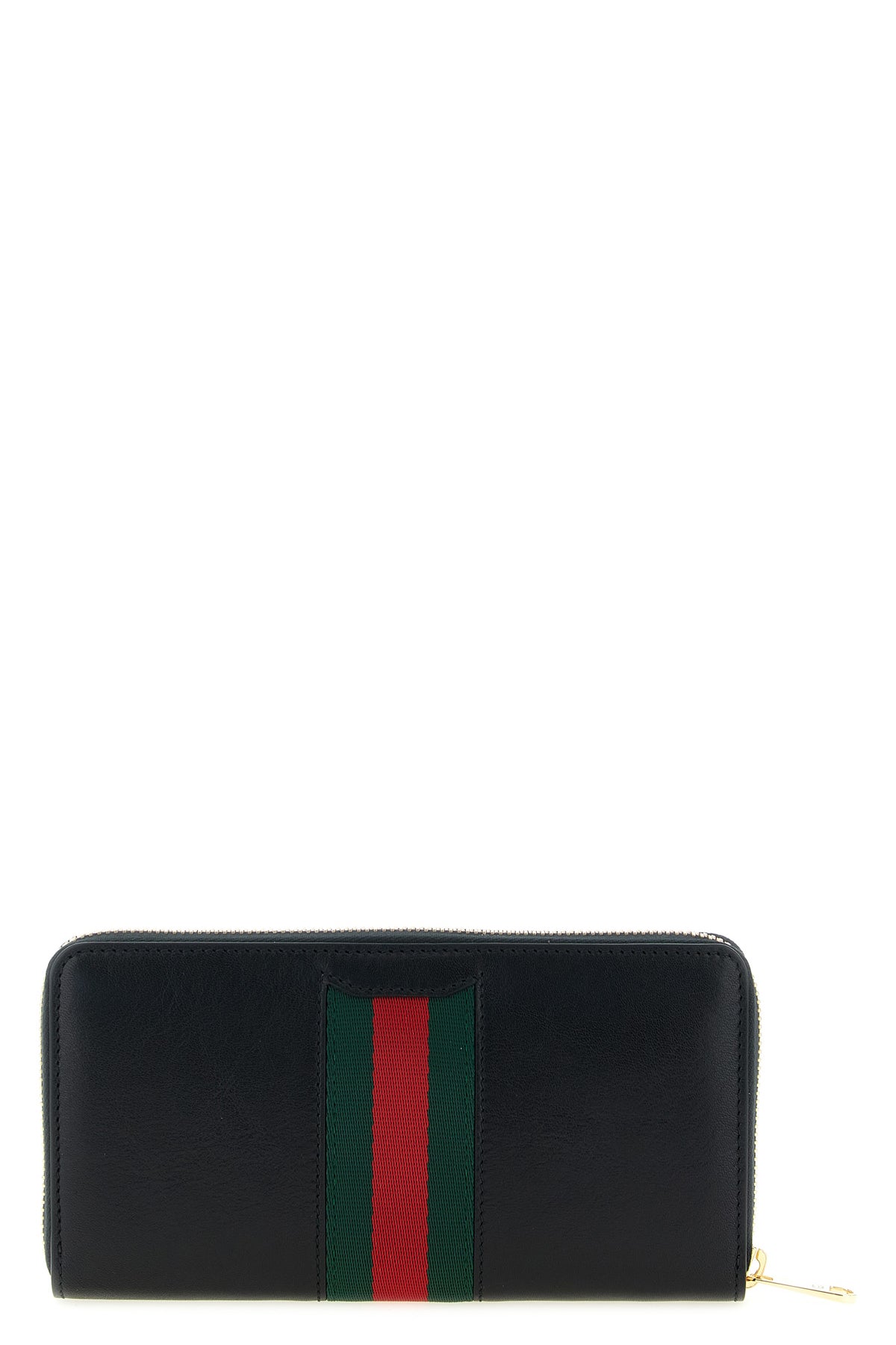 GUCCI OS gucci horsebit web leather wallet