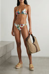 all-over sparkling gucci flora print jersey bikini
