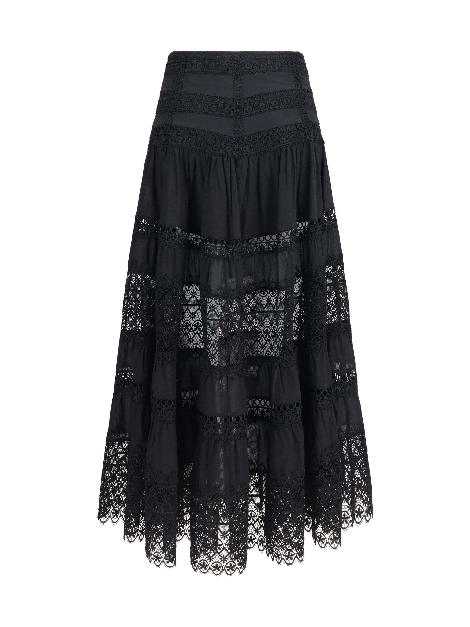 CHARO RUIZ M serza long skirt in cotton voile