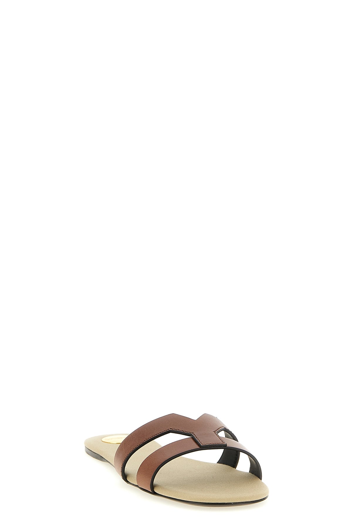 SAINT LAURENT 36 mabrouka leather sandals