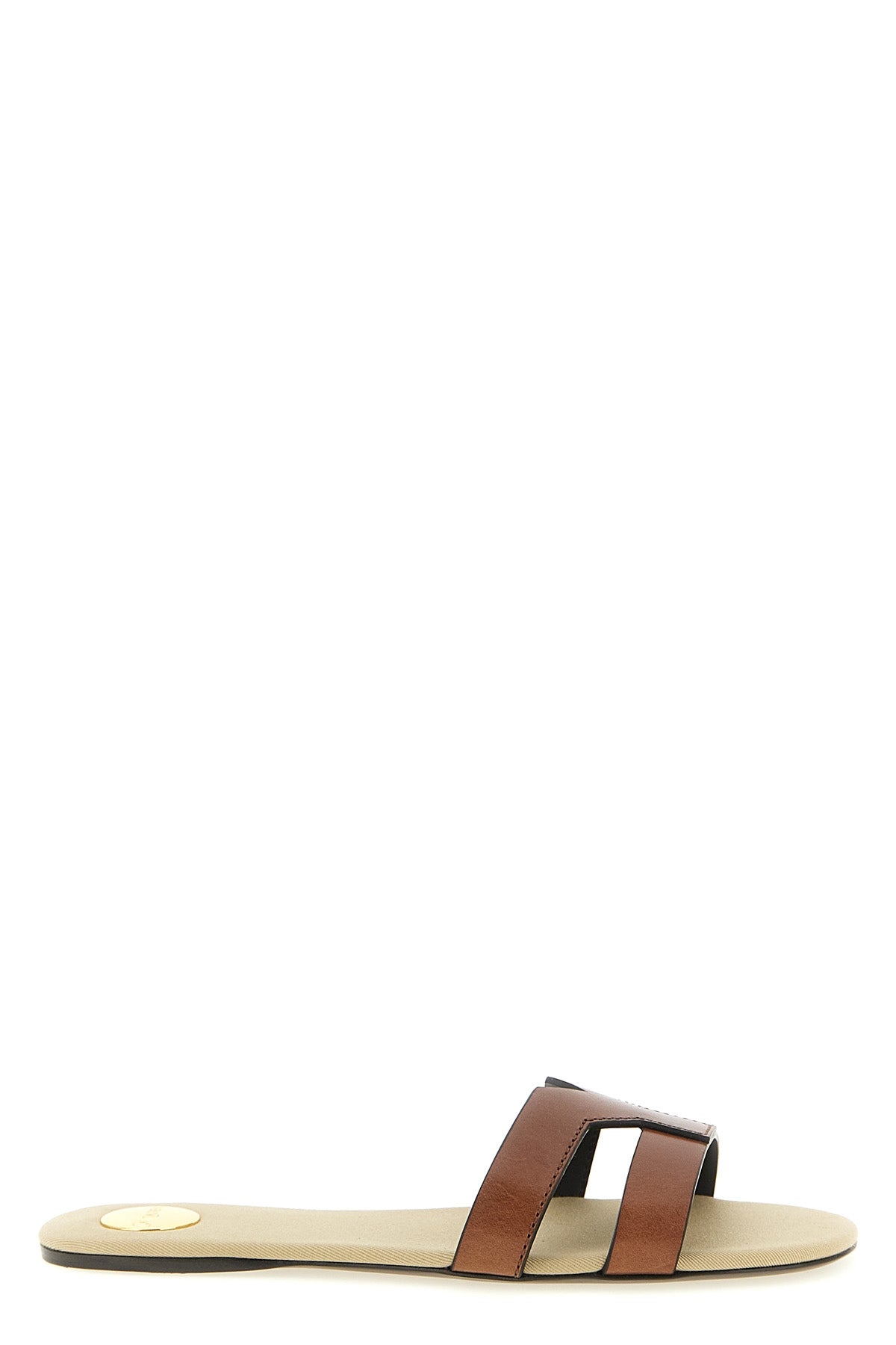 SAINT LAURENT 36 mabrouka leather sandals