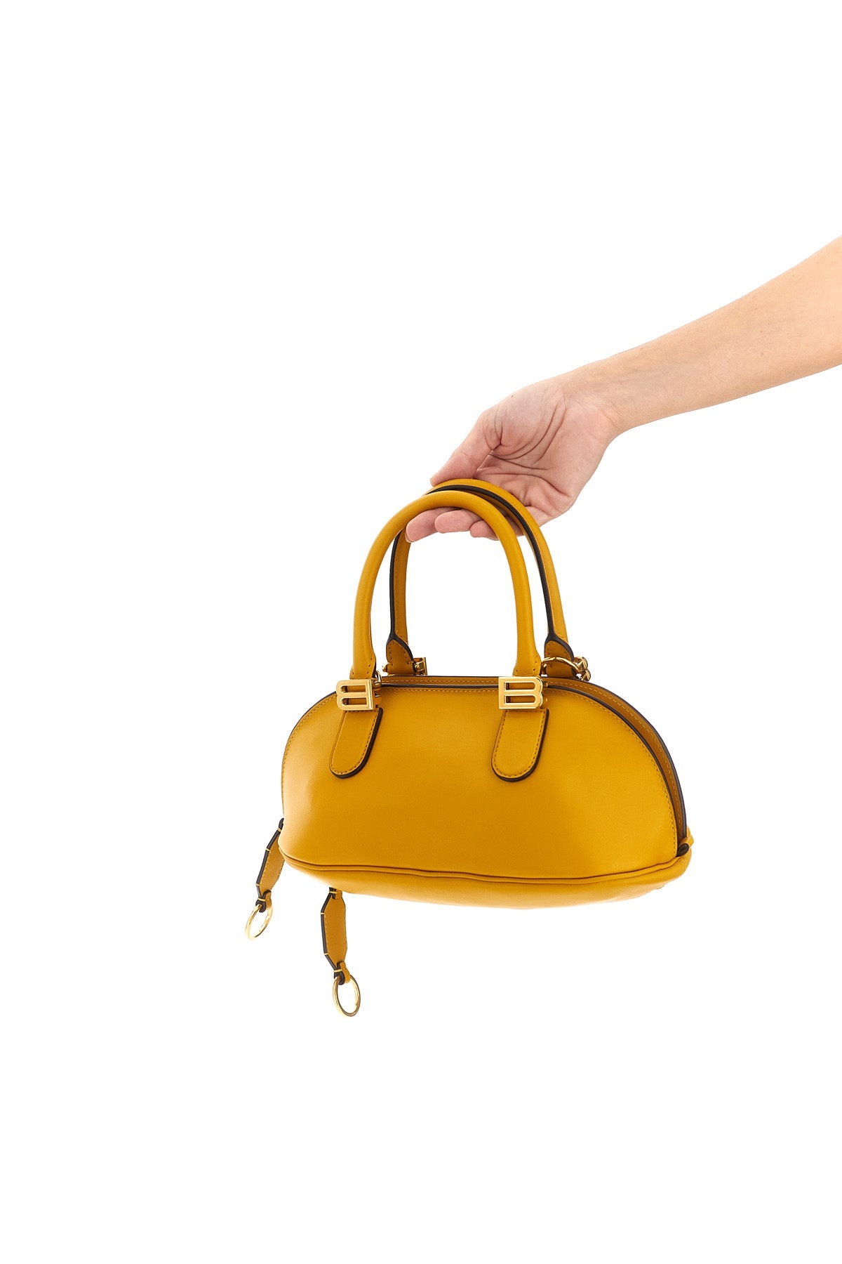 BALENCIAGA OS mini smooth calf leather handbag