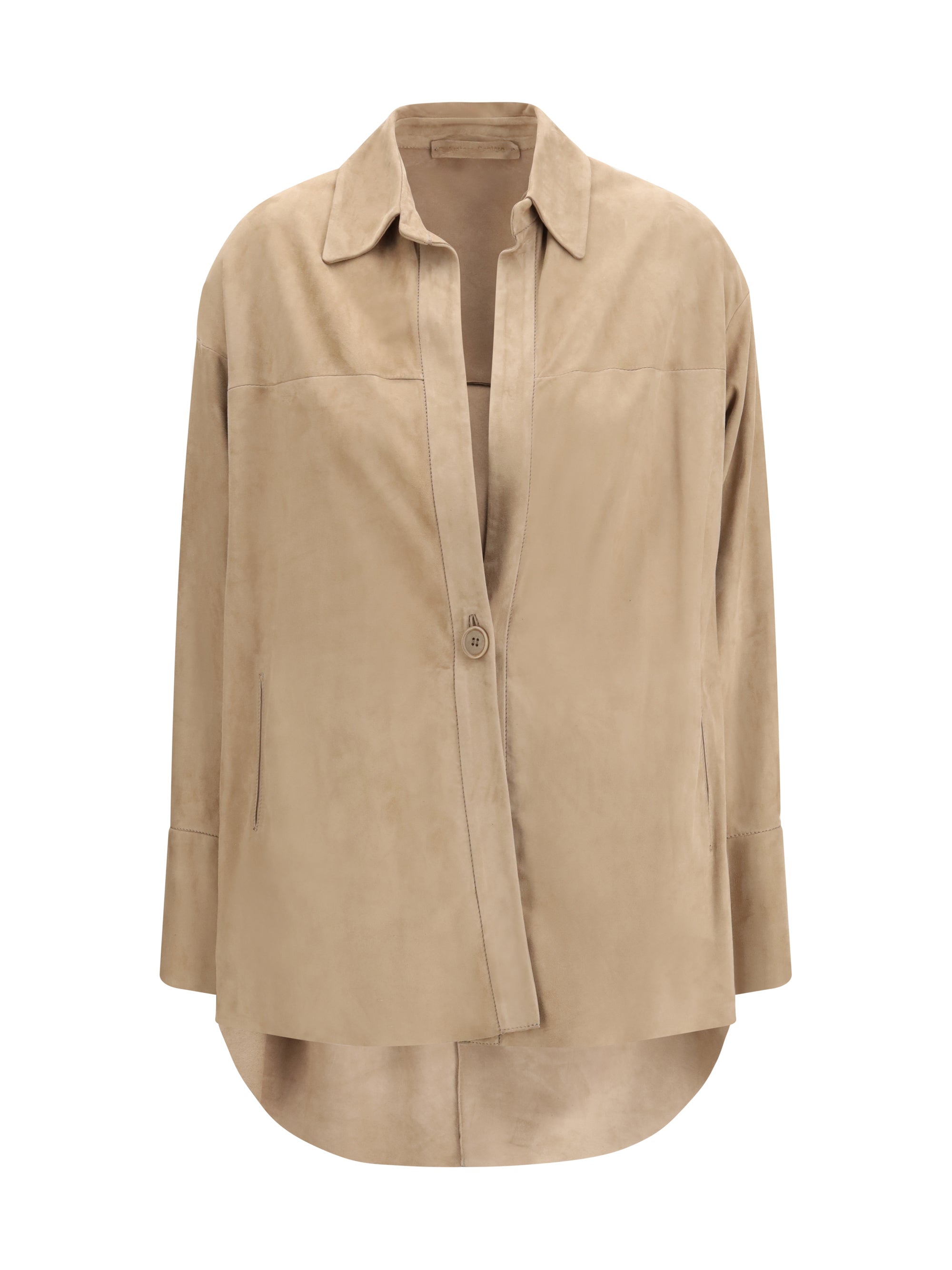 SALVATORE SANTORO 40 suede shirt 