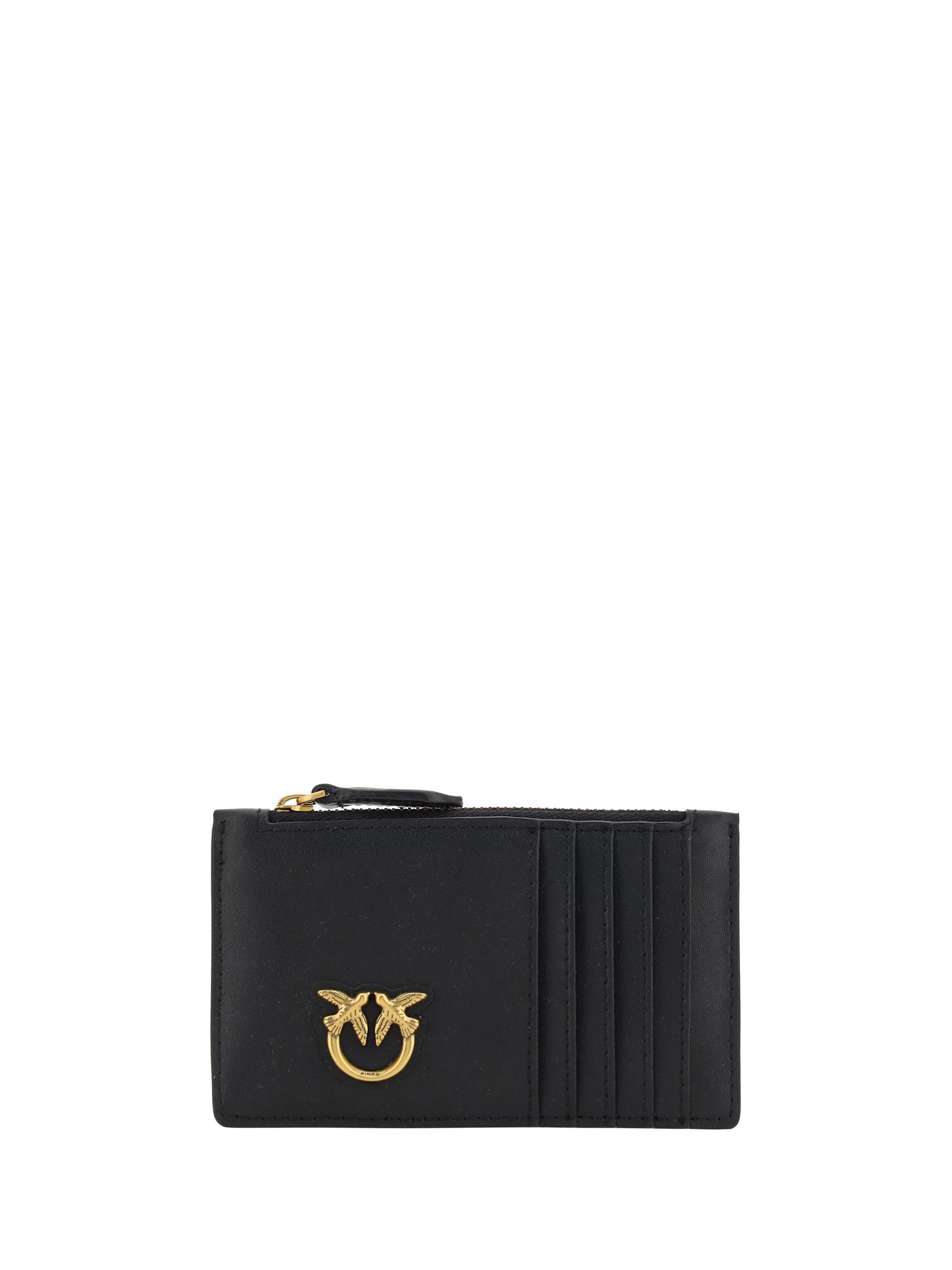 PINKO OS leather card holder 