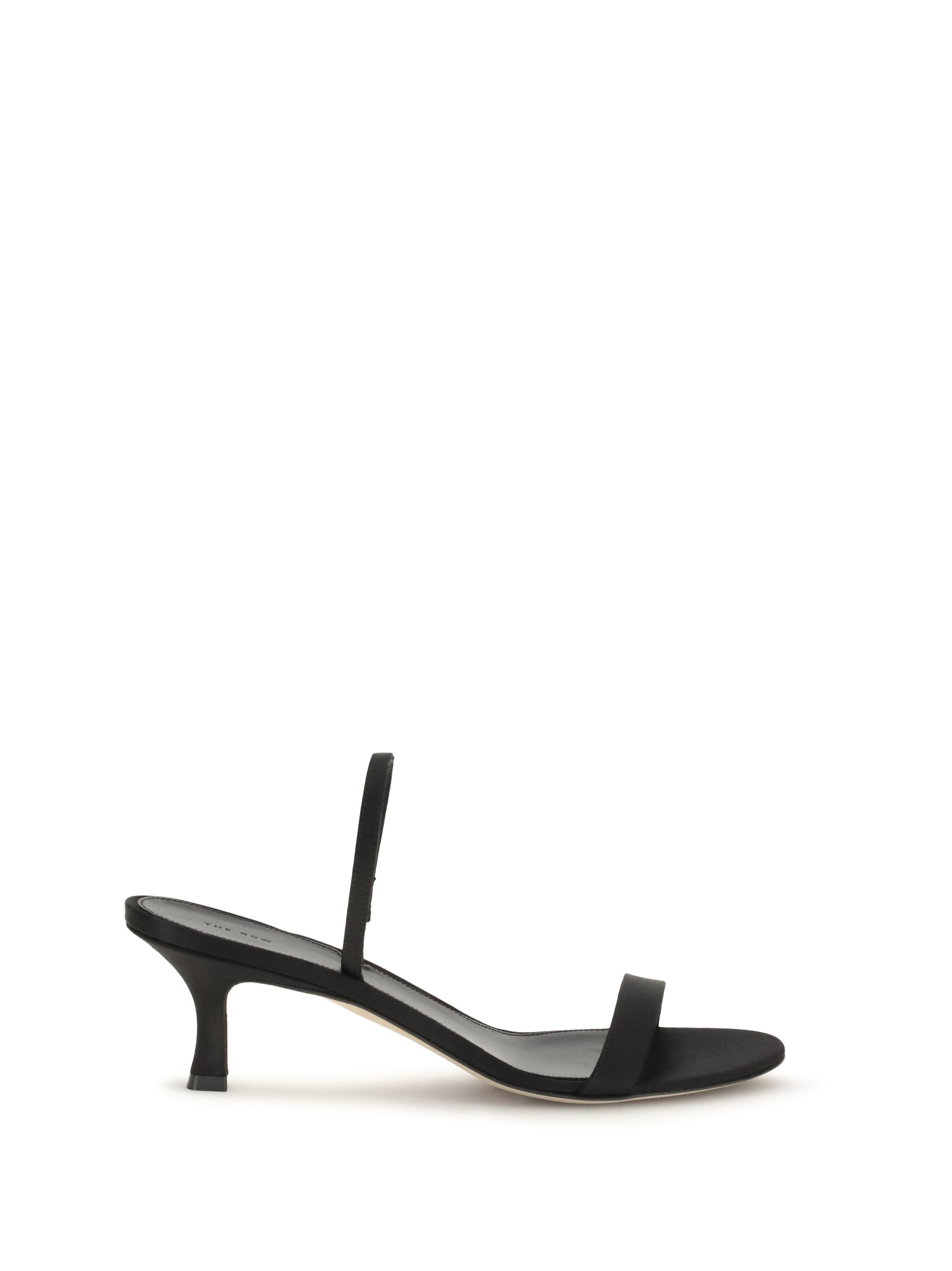 THE ROW 37 ella satin slingback sandals