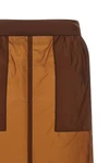 midi skirt in semi-transparent nylon