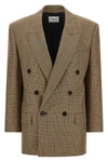 saint laurents double-breasted blazer expresses sartorial excellence through a