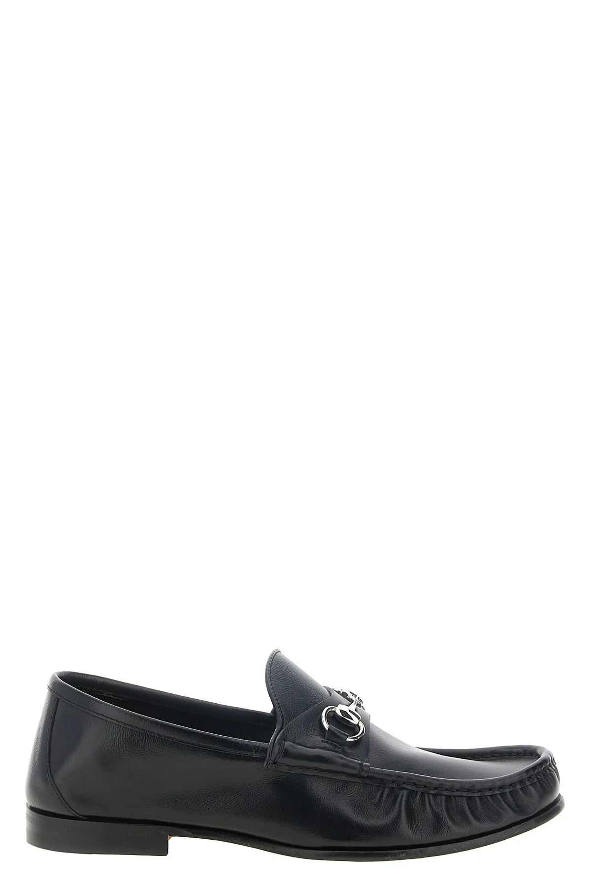 the gucci lugano loafers feature a structured interpretation of the classic sl