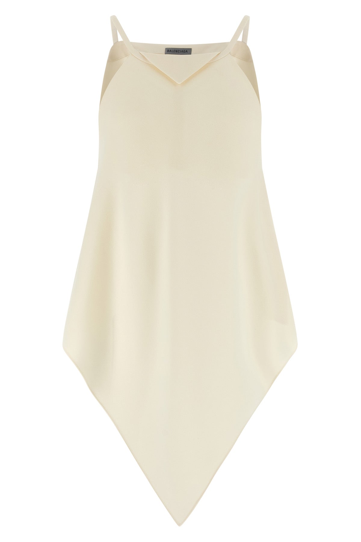 BALENCIAGA 36 a sciarpa wool and silk crêpe top
