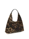 small trapeze leopard handbag