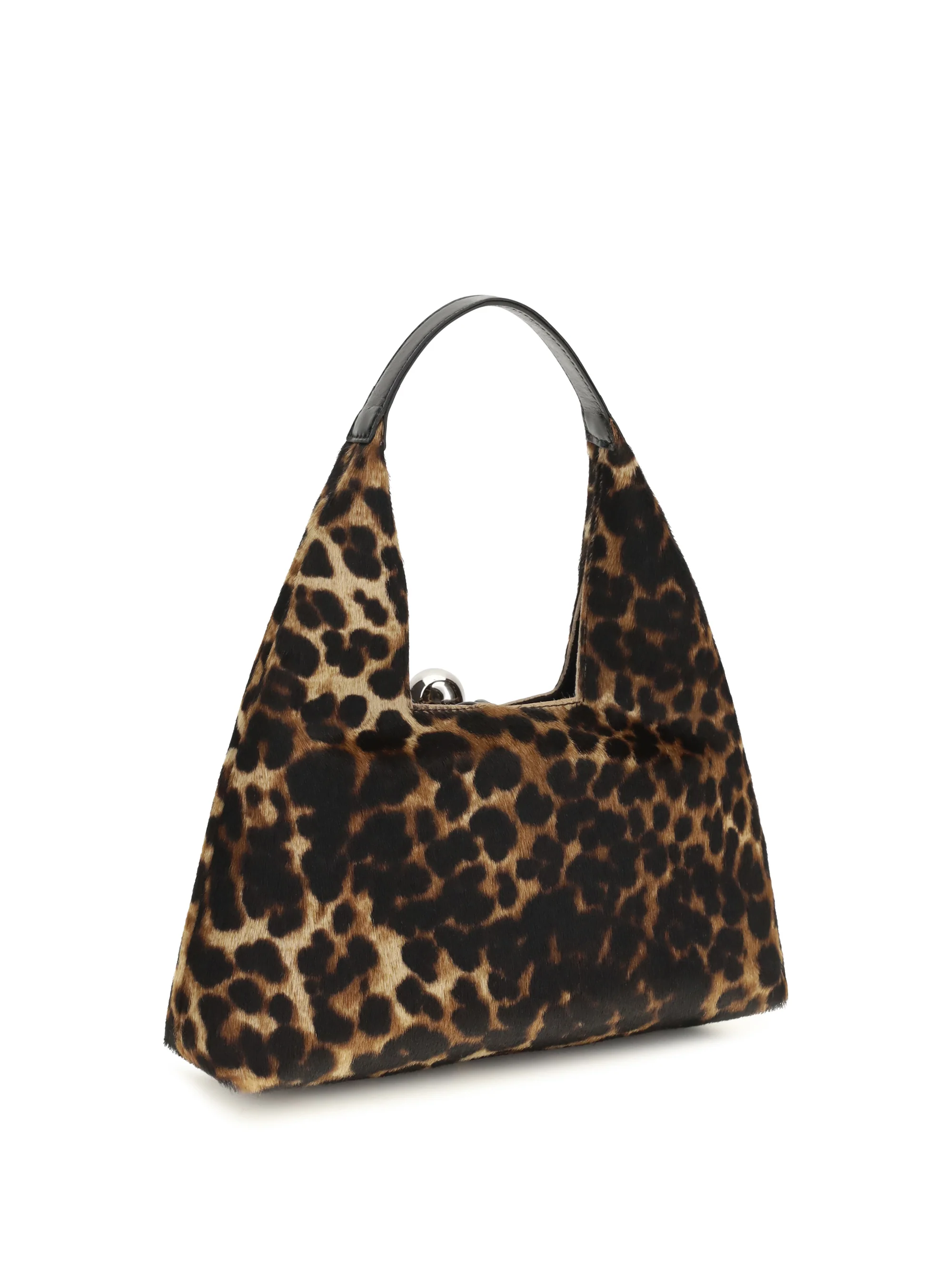 small trapeze leopard handbag