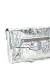 the balenciaga le city clutch bag in pure arena lambskin leather stands out fo