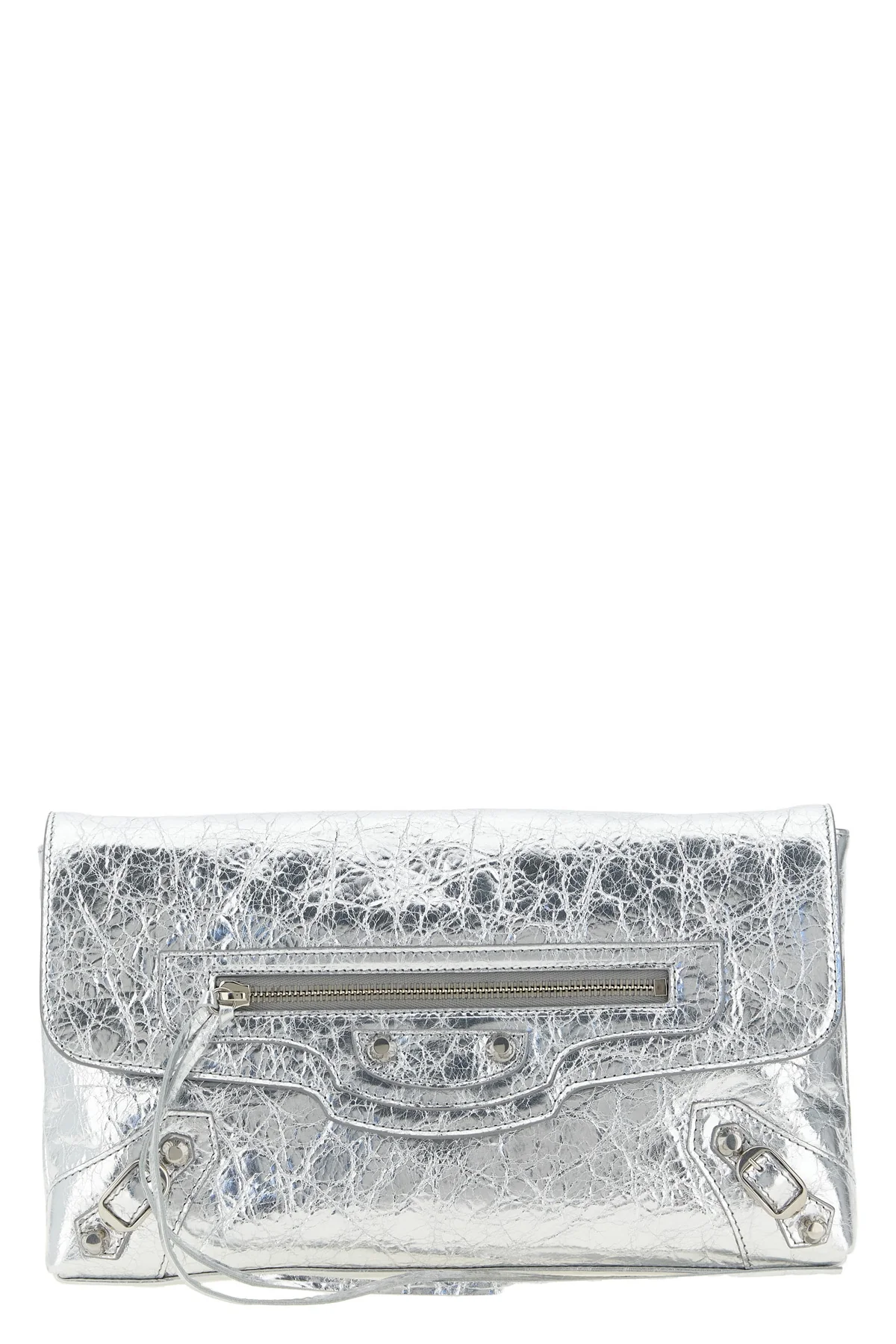 BALENCIAGA OS the balenciaga le city clutch bag in pure arena lambskin leather stands out fo